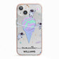 Ice Cream Planets with Name iPhone 13 TPU Impact Case with Pink Edges
