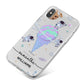 Ice Cream Planets with Name iPhone X Bumper Case on Silver iPhone