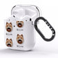 Icelandic Sheepdog Icon with Name AirPods Clear Case Side Image