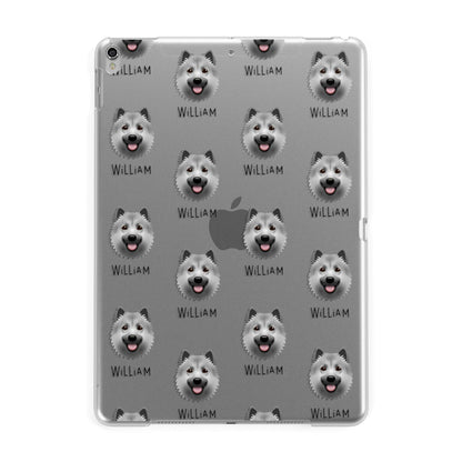 Icelandic Sheepdog Icon with Name Apple iPad Silver Case