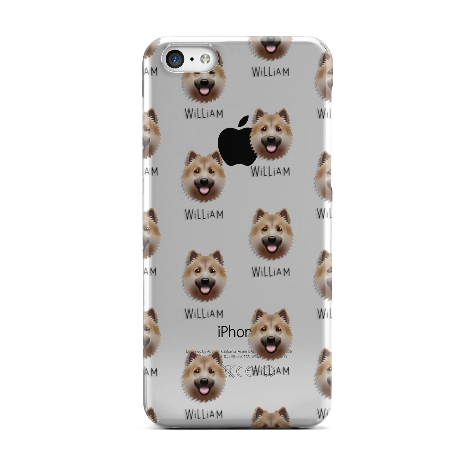 Icelandic Sheepdog Icon with Name Apple iPhone 5c Case