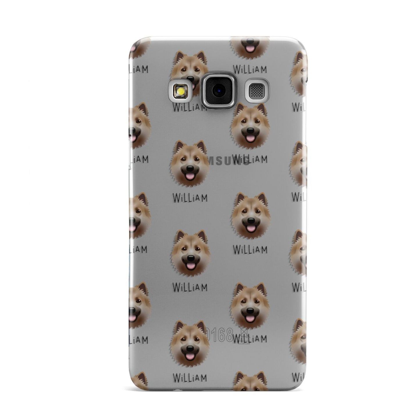 Icelandic Sheepdog Icon with Name Samsung Galaxy A3 Case