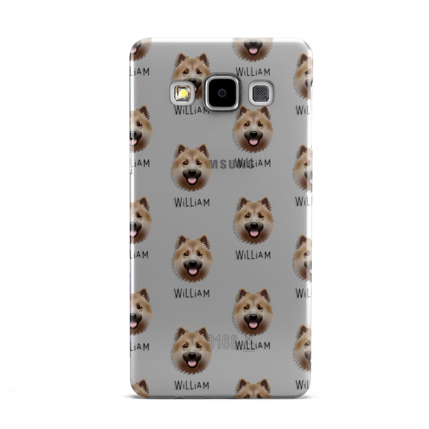 Icelandic Sheepdog Icon with Name Samsung Galaxy A5 Case