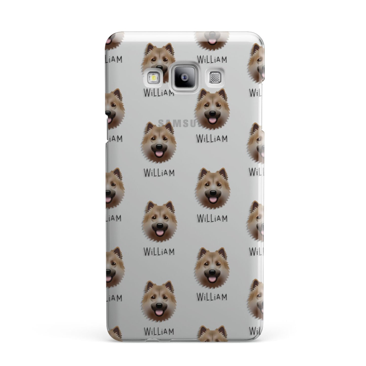 Icelandic Sheepdog Icon with Name Samsung Galaxy A7 2015 Case