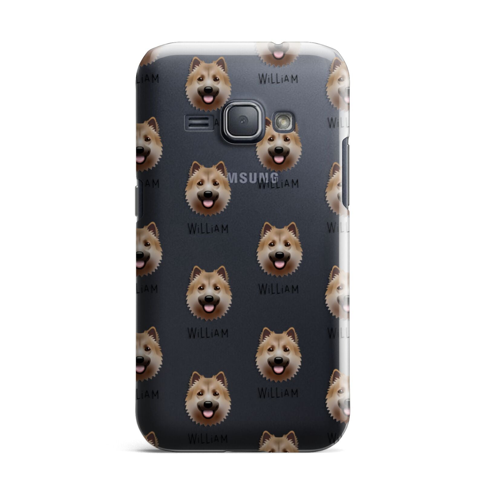 Icelandic Sheepdog Icon with Name Samsung Galaxy J1 2016 Case