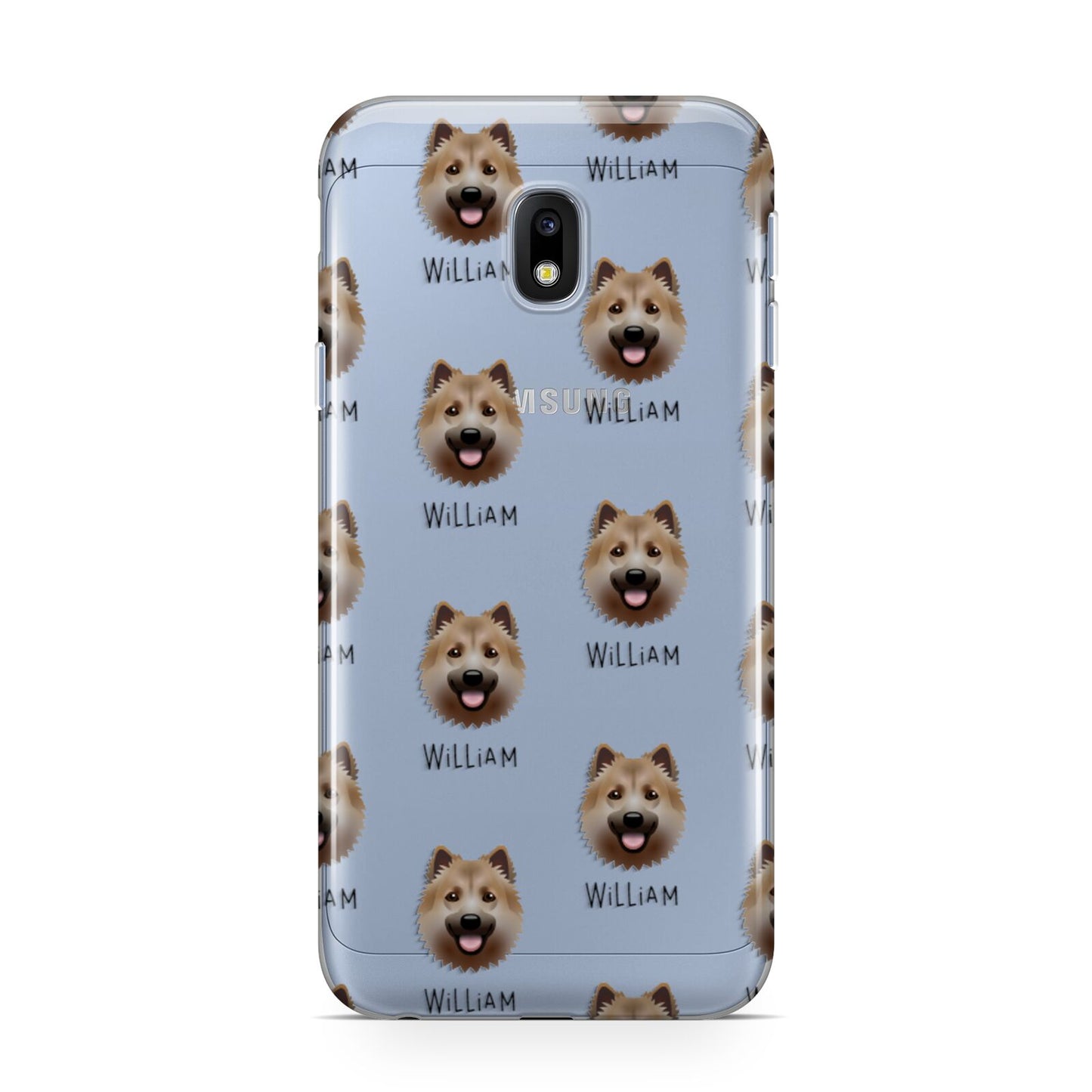 Icelandic Sheepdog Icon with Name Samsung Galaxy J3 2017 Case