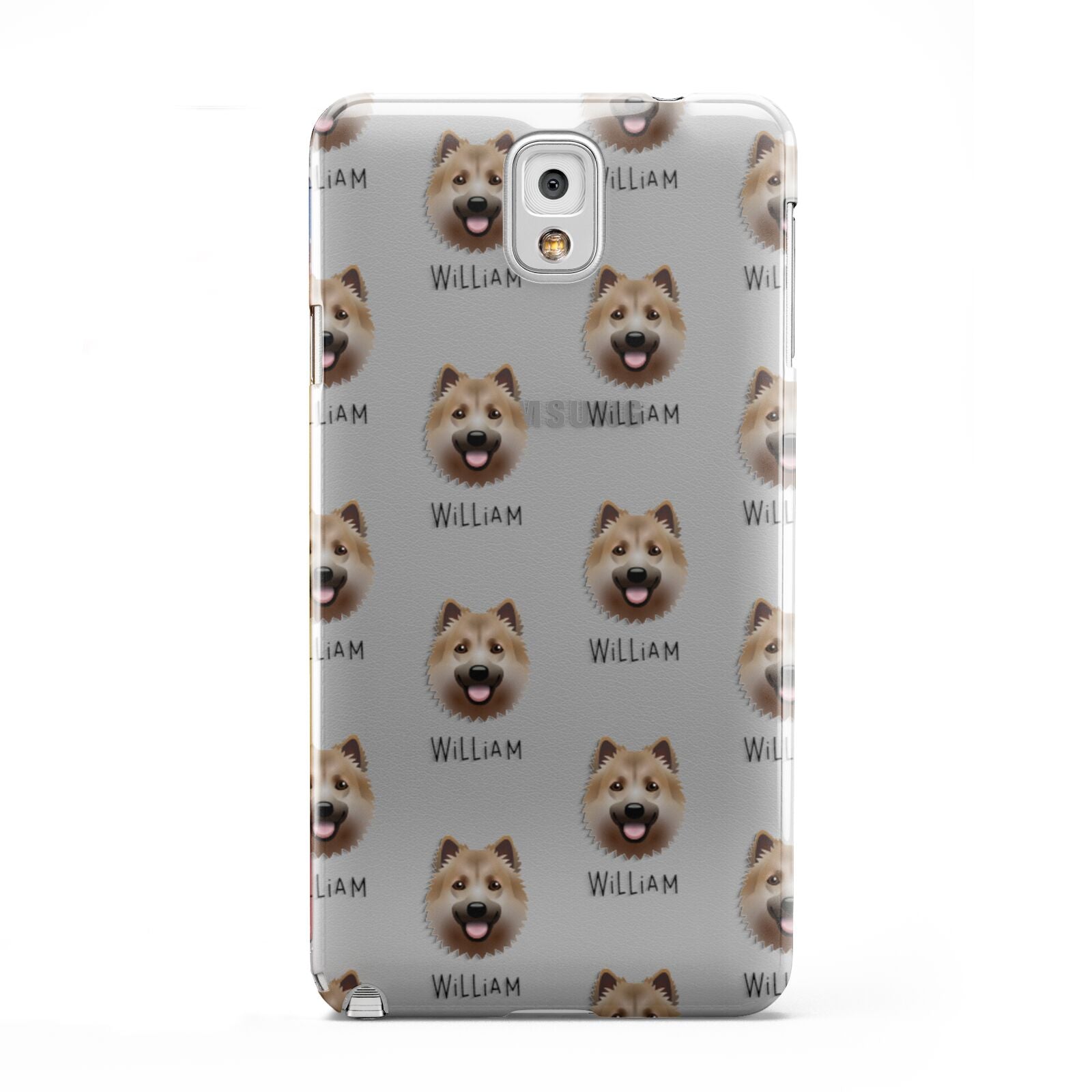 Icelandic Sheepdog Icon with Name Samsung Galaxy Note 3 Case