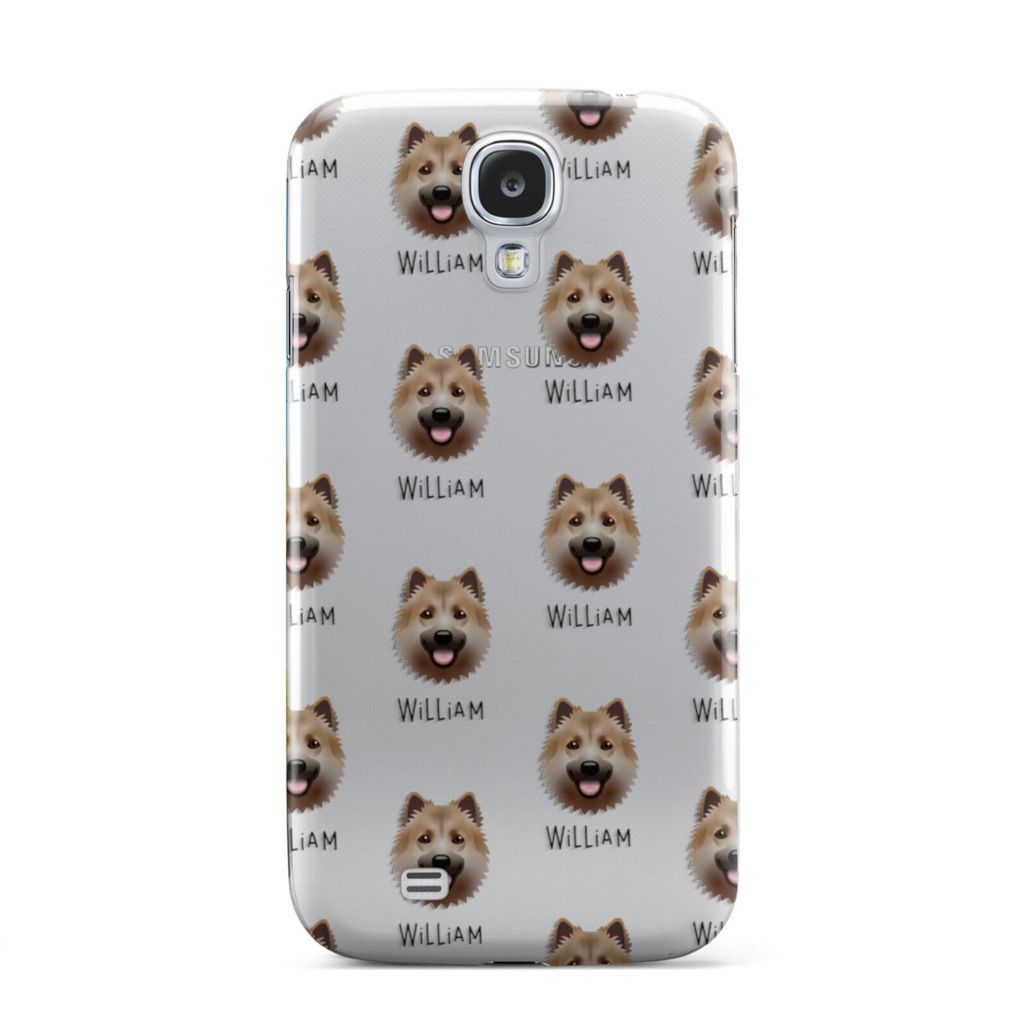 Icelandic Sheepdog Icon with Name Samsung Galaxy S4 Case