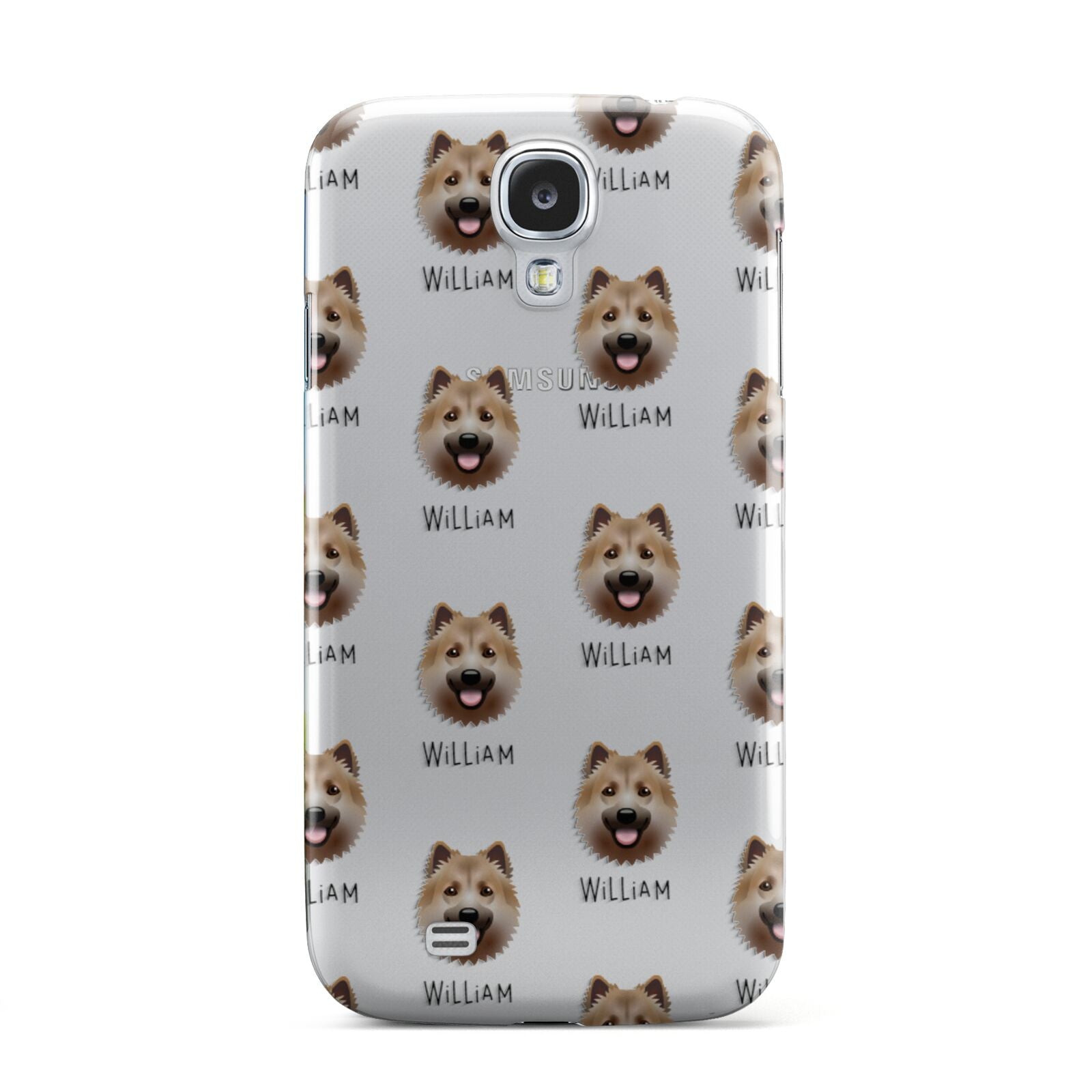 Icelandic Sheepdog Icon with Name Samsung Galaxy S4 Case