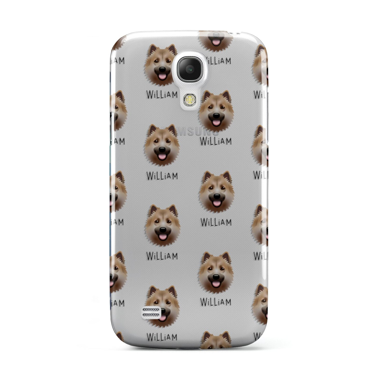 Icelandic Sheepdog Icon with Name Samsung Galaxy S4 Mini Case