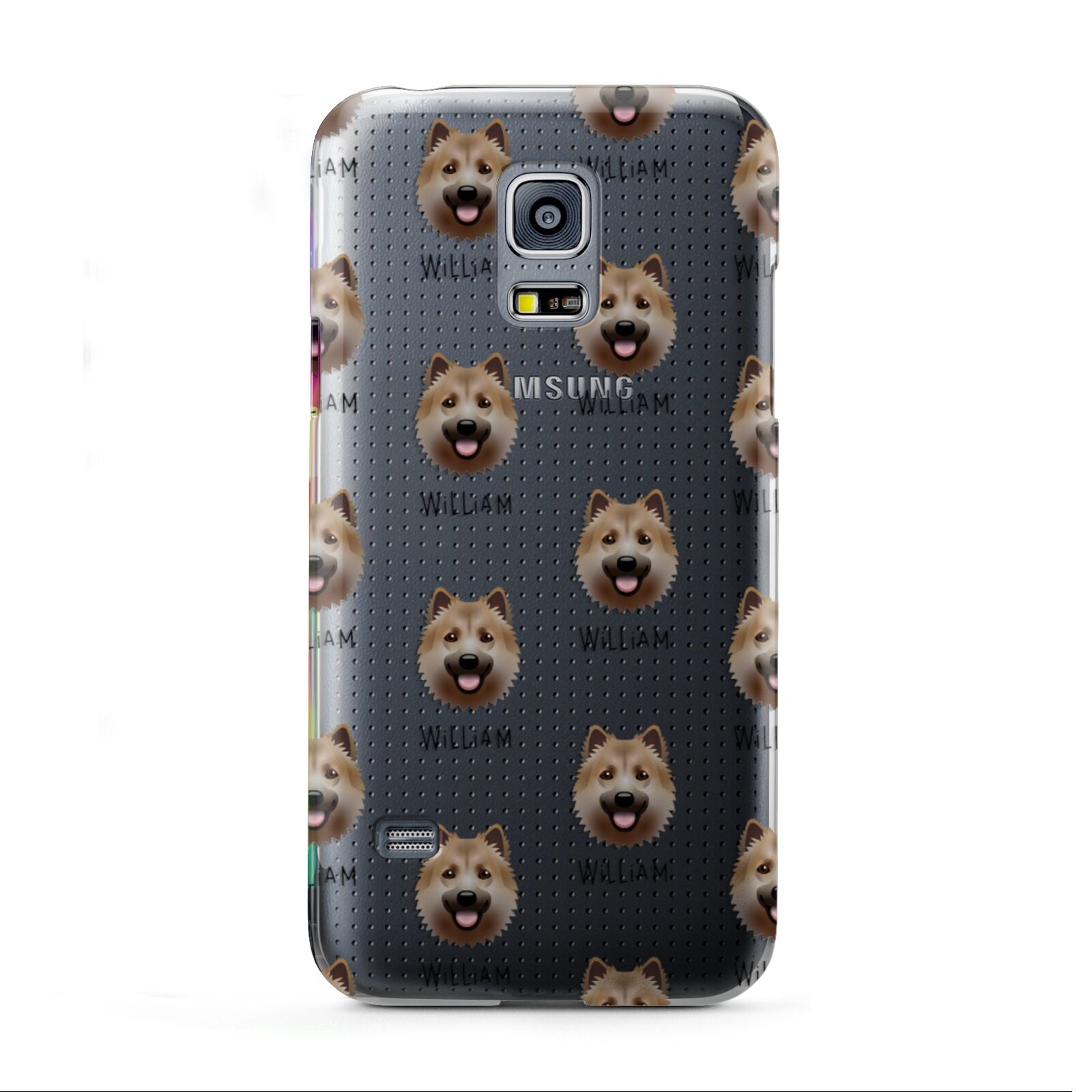 Icelandic Sheepdog Icon with Name Samsung Galaxy S5 Mini Case