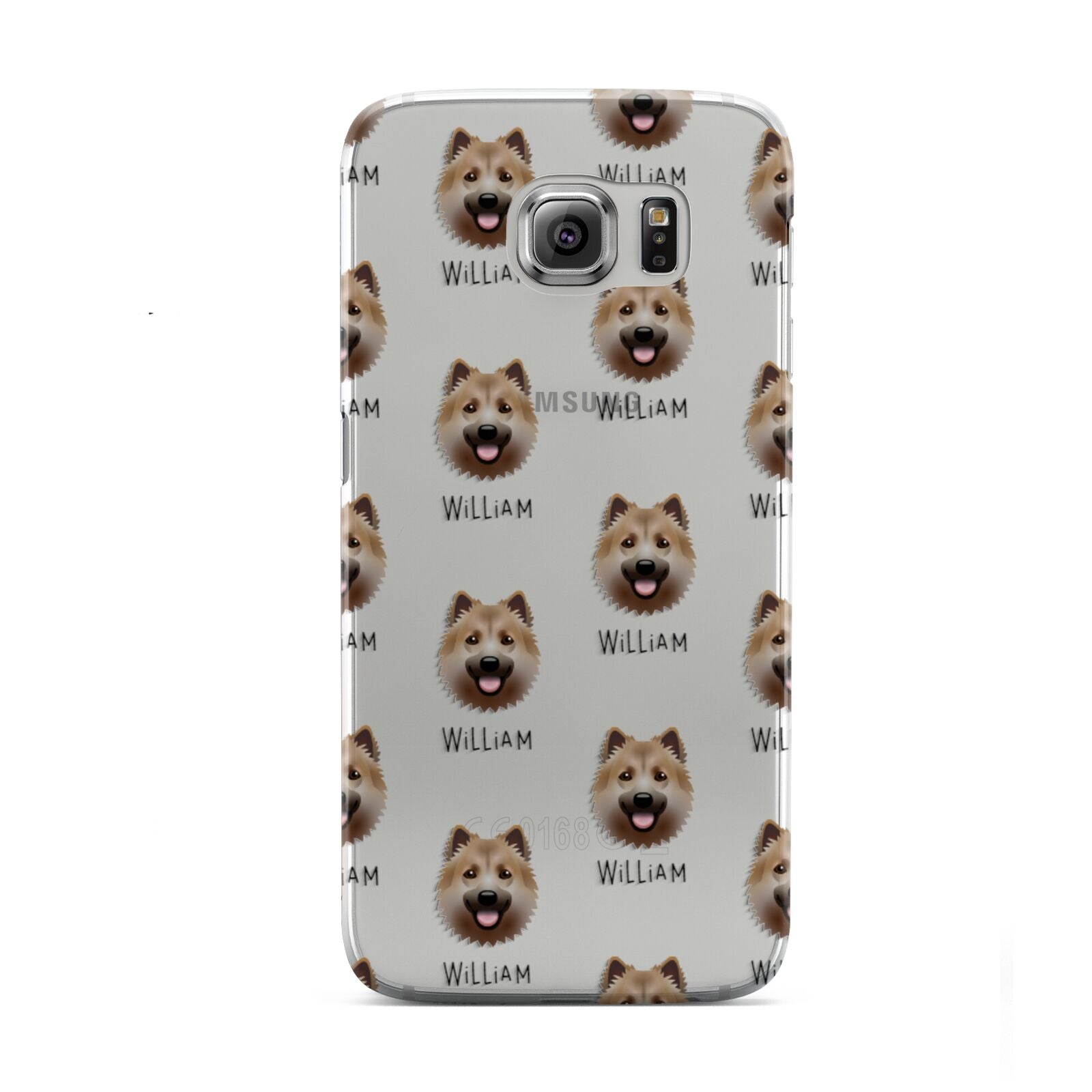 Icelandic Sheepdog Icon with Name Samsung Galaxy S6 Case