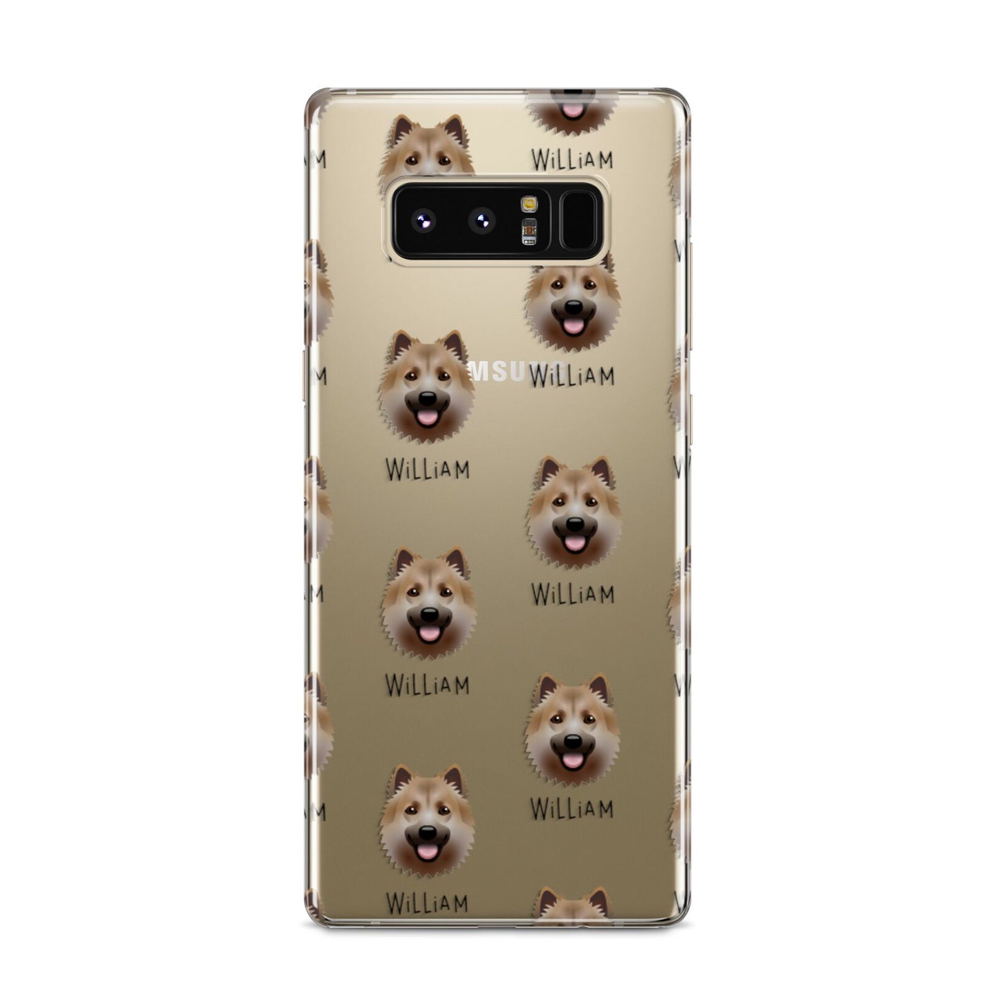 Icelandic Sheepdog Icon with Name Samsung Galaxy S8 Case