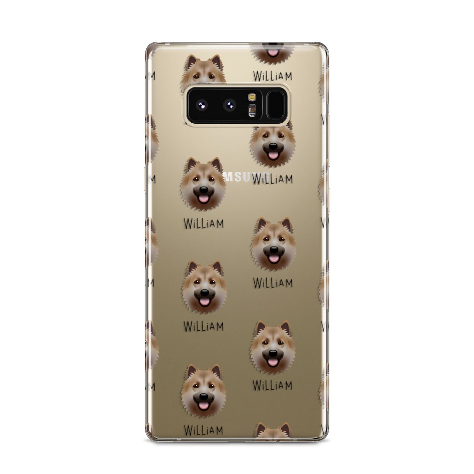 Icelandic Sheepdog Icon with Name Samsung Galaxy S8 Case