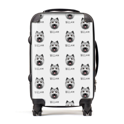 Icelandic Sheepdog Icon with Name Suitcase