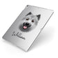 Icelandic Sheepdog Personalised Apple iPad Case on Silver iPad Side View