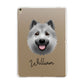 Icelandic Sheepdog Personalised Apple iPad Gold Case