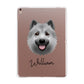 Icelandic Sheepdog Personalised Apple iPad Rose Gold Case
