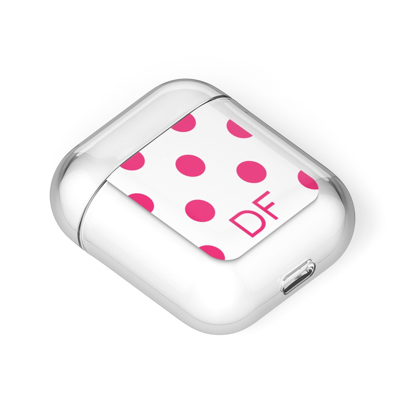 Initial Dots Personalised AirPods Case Laid Flat