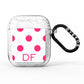 Initial Dots Personalised AirPods Glitter Case