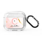Initial Pink Gold Watercolour Custom Marble AirPods Glitter Case 3rd Gen