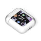 Initialled Candy Space Scene AirPods Case Laid Flat