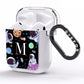 Initialled Candy Space Scene AirPods Clear Case Side Image