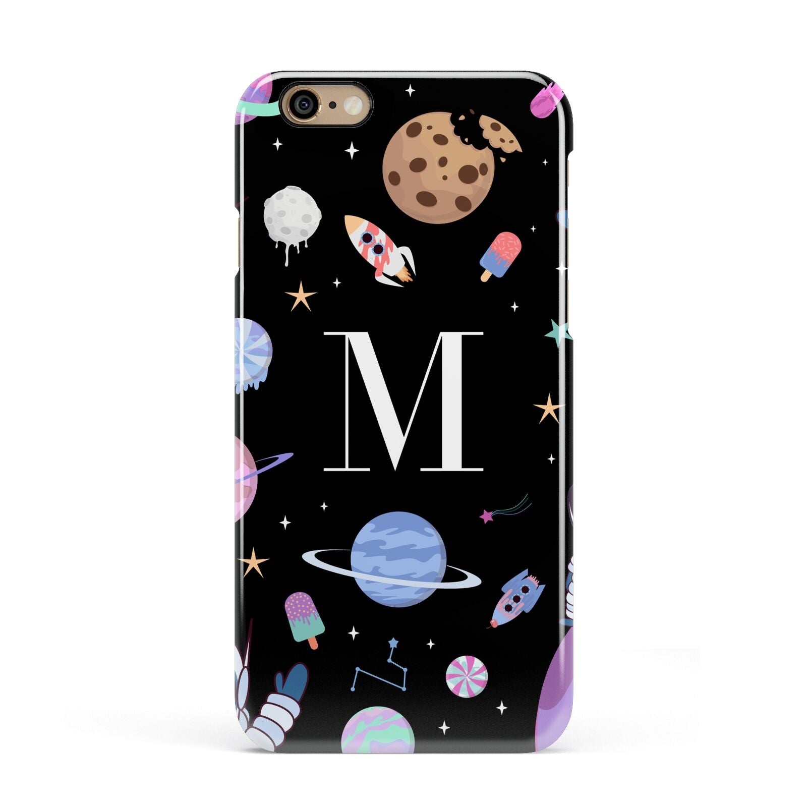 Initialled Candy Space Scene Apple iPhone 6 3D Snap Case