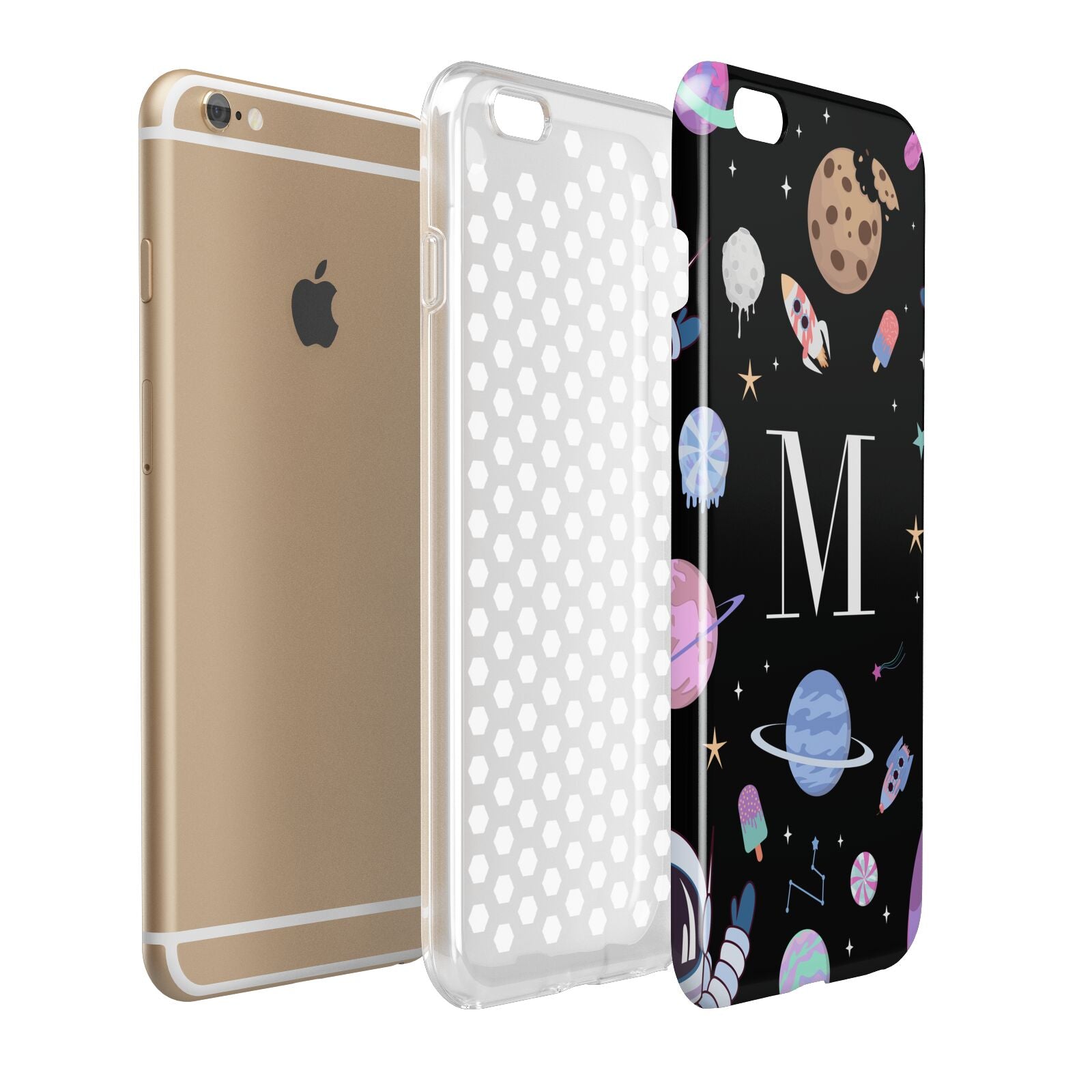Initialled Candy Space Scene Apple iPhone 6 Plus 3D Tough Case Expand Detail Image