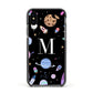 Initialled Candy Space Scene Apple iPhone Xs Impact Case Black Edge on Black Phone