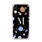 Initialled Candy Space Scene Apple iPhone Xs Max Impact Case White Edge on Gold Phone