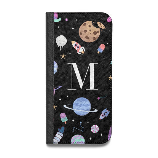 Initialled Candy Space Scene Vegan Leather Flip Samsung Case
