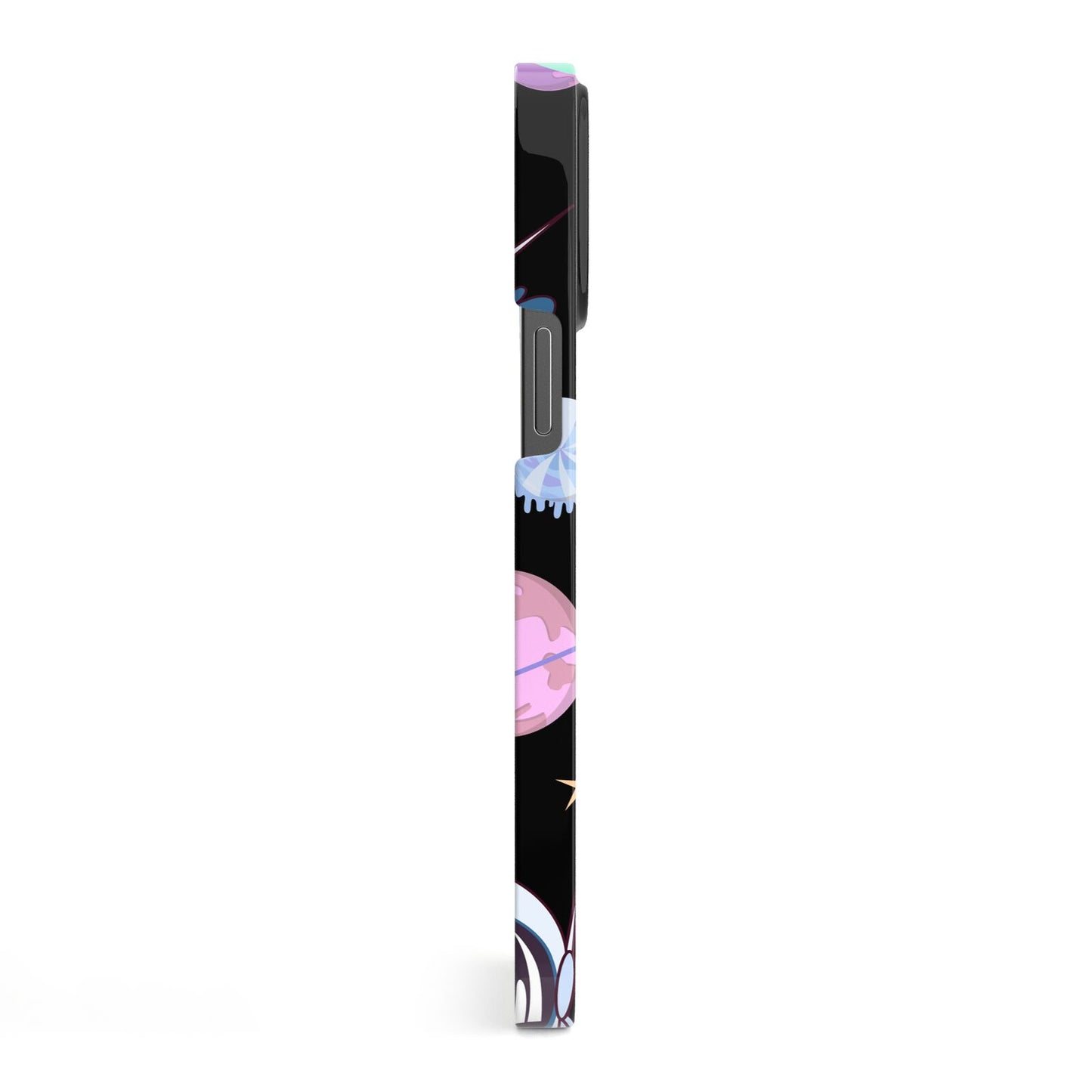 Initialled Candy Space Scene iPhone 13 Pro Max Side Image 3D Snap Case