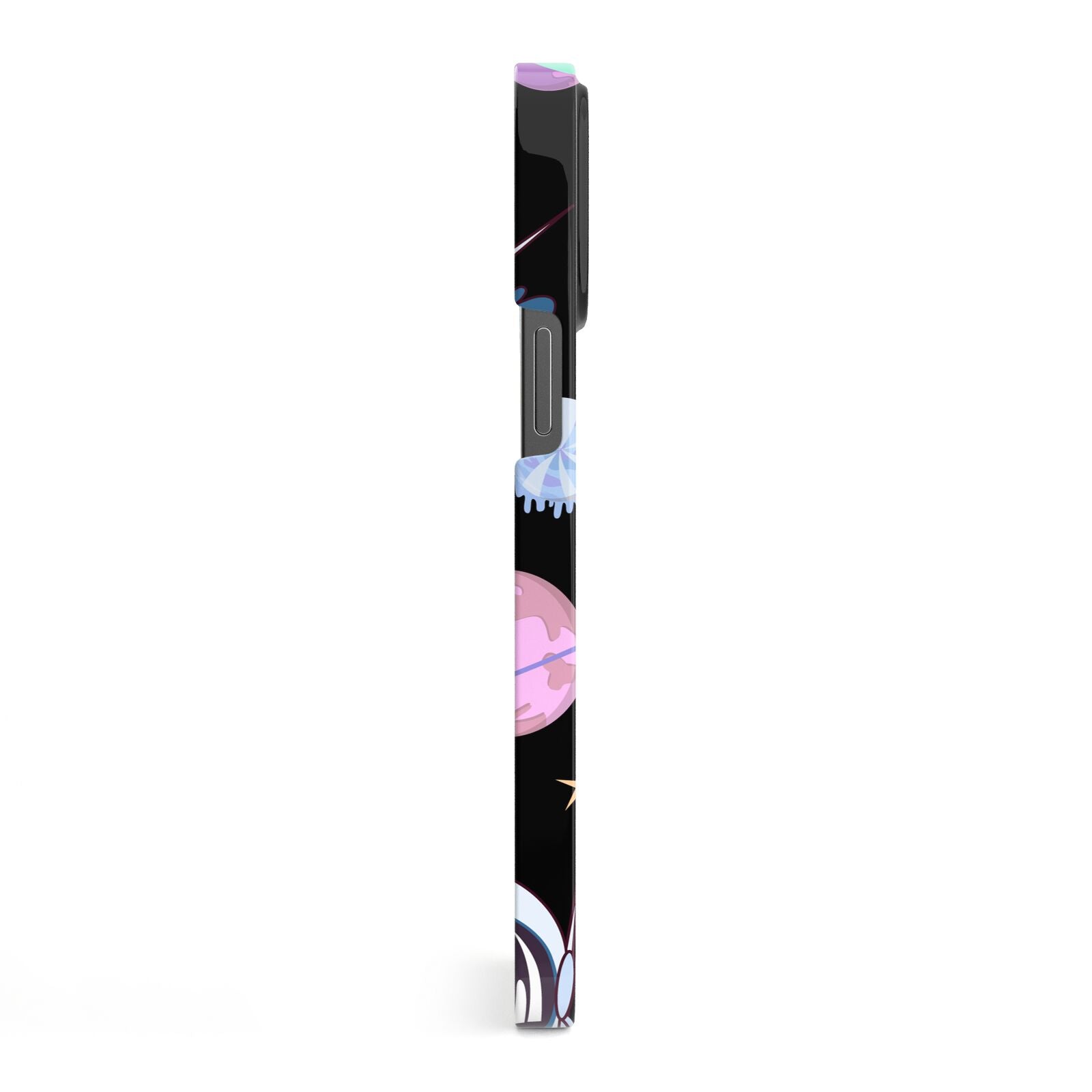 Initialled Candy Space Scene iPhone 13 Pro Max Side Image 3D Snap Case