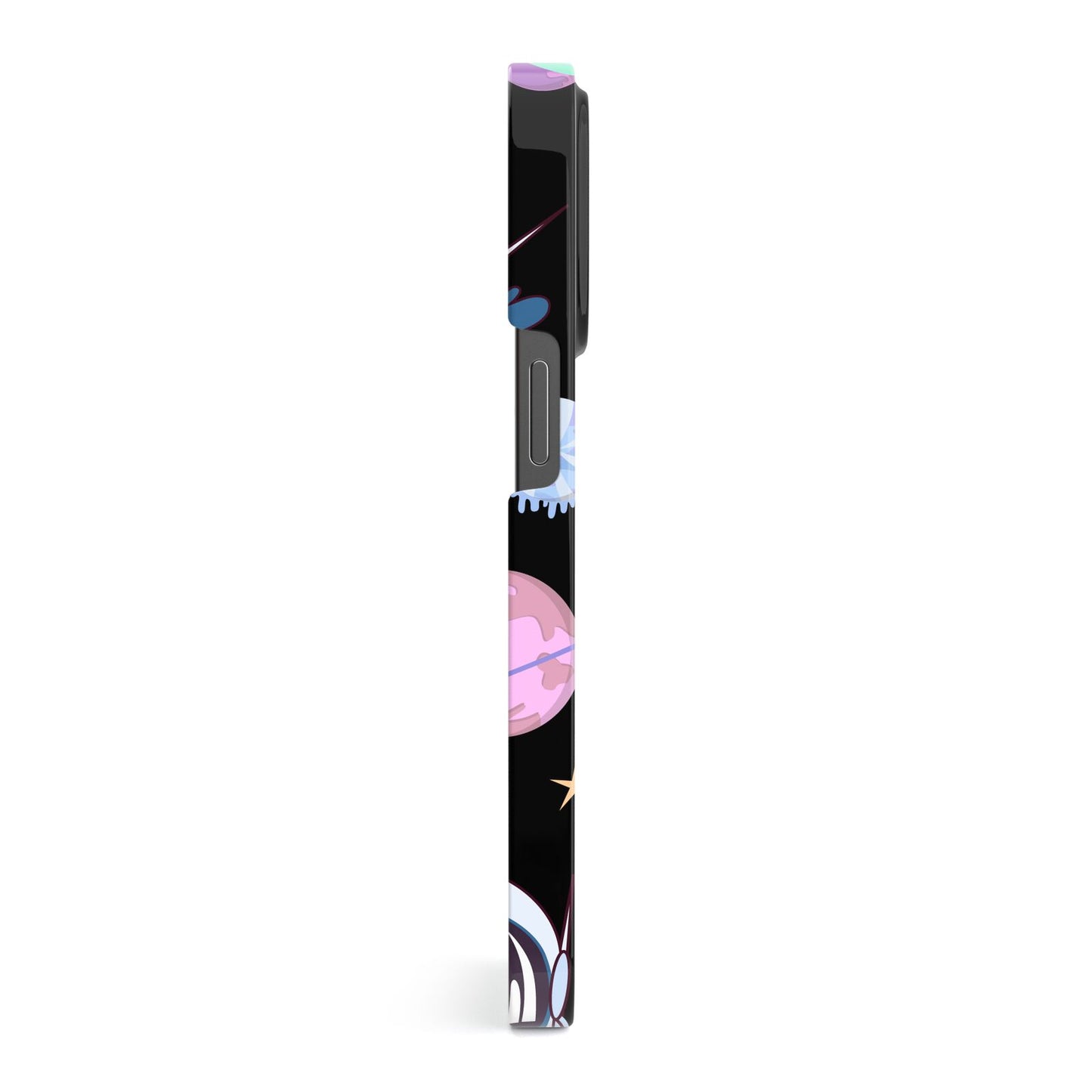 Initialled Candy Space Scene iPhone 13 Pro Side Image 3D Snap Case