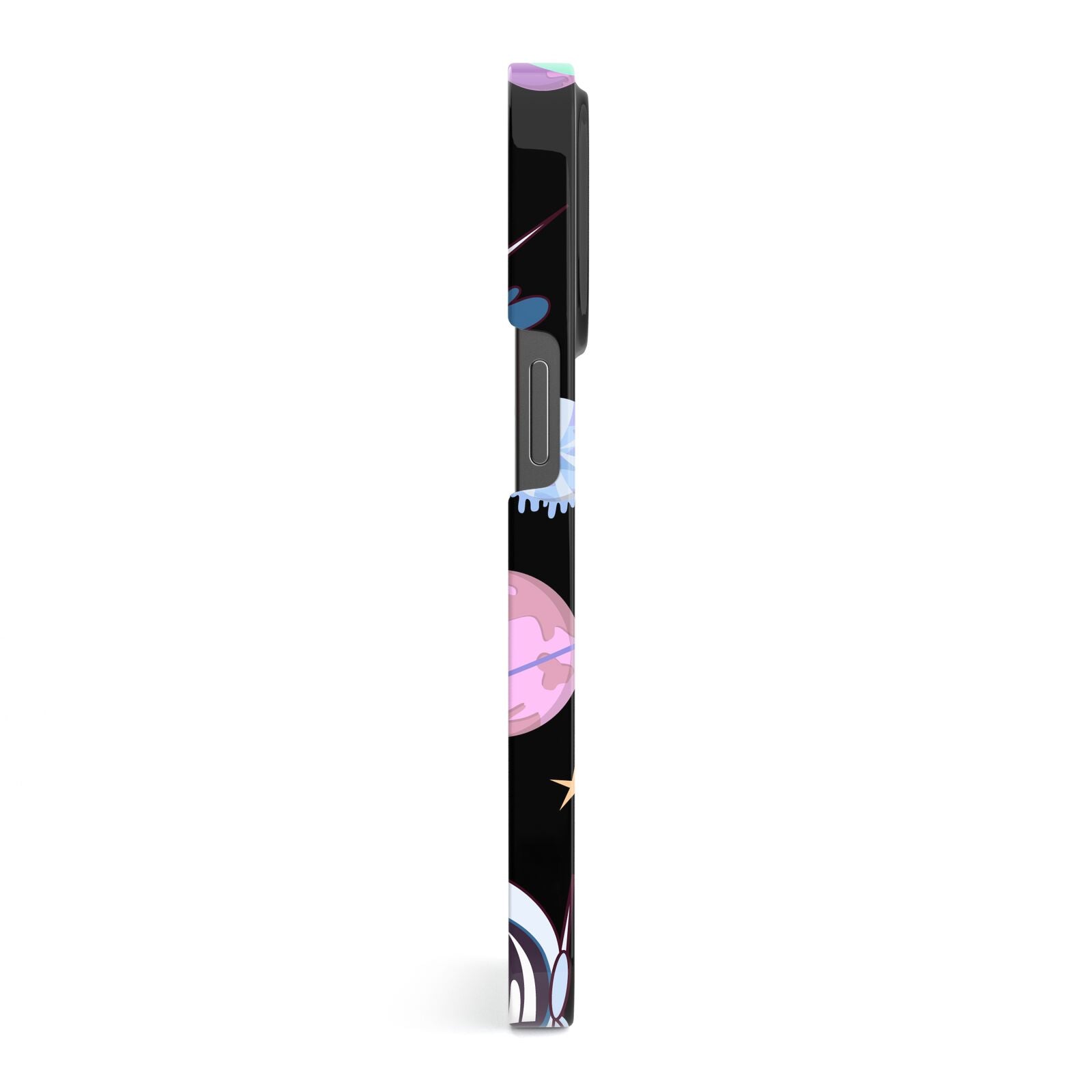 Initialled Candy Space Scene iPhone 13 Pro Side Image 3D Snap Case