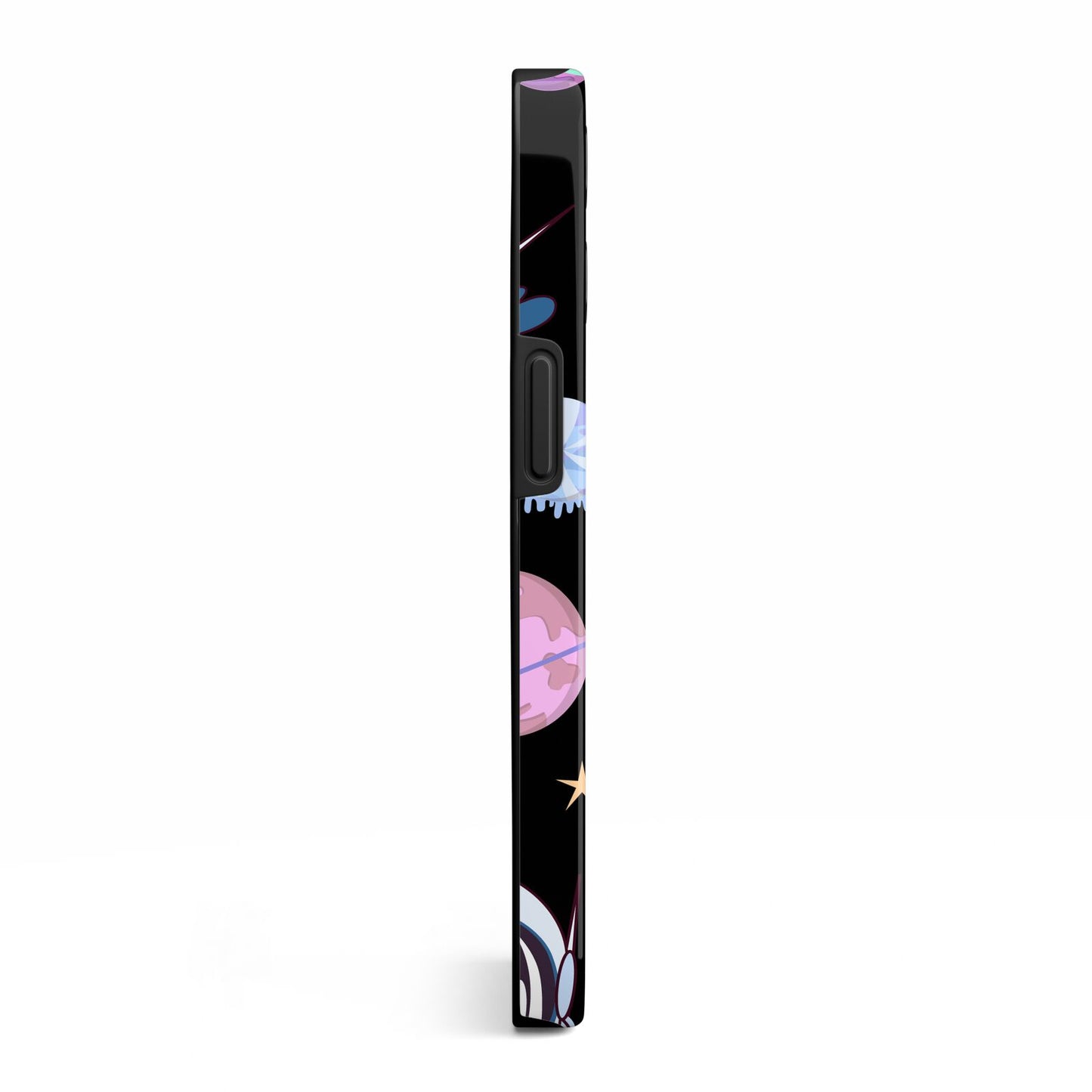 Initialled Candy Space Scene iPhone 13 Pro Side Image 3D Tough Case