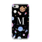 Initialled Candy Space Scene iPhone 8 Bumper Case on Silver iPhone
