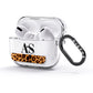 Initialled Leopard Print AirPods Glitter Case 3rd Gen Side Image