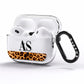 Initialled Leopard Print AirPods Pro Clear Case Side Image