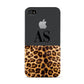 Initialled Leopard Print Apple iPhone 4s Case
