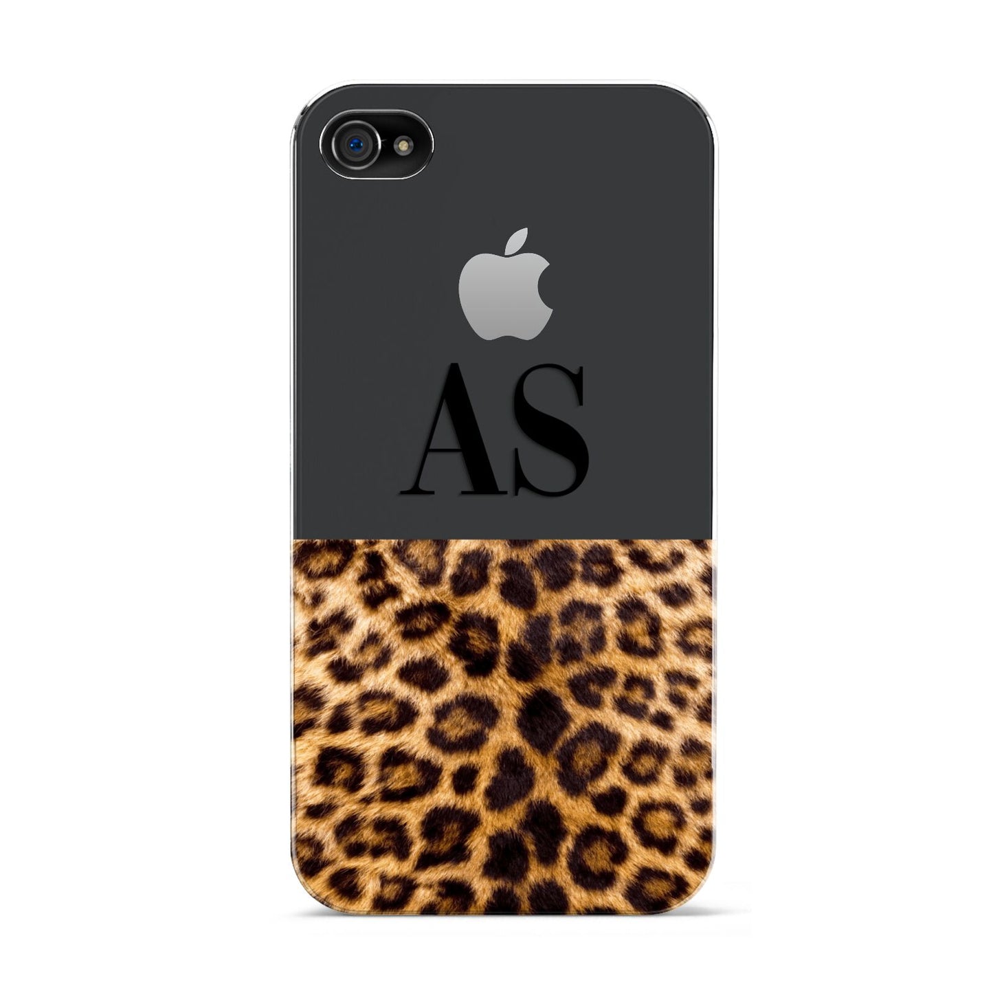 Initialled Leopard Print Apple iPhone 4s Case