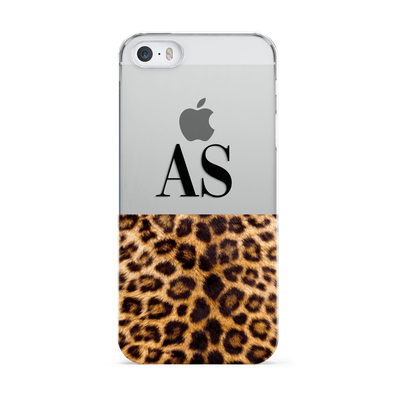 Initialled Leopard Print Apple iPhone 5 Case