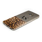 Initialled Leopard Print Samsung Galaxy Case Bottom Cutout