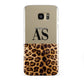Initialled Leopard Print Samsung Galaxy S7 Edge Case