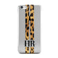 Initialled Leopard Print Stripes Apple iPhone 5c Case