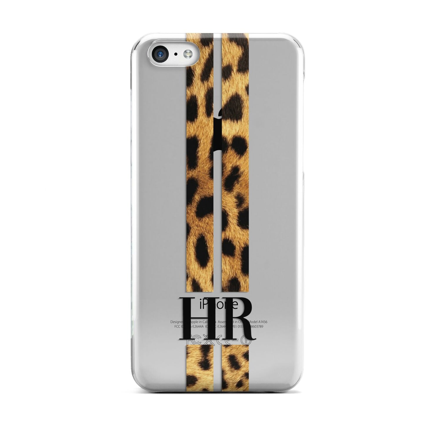 Initialled Leopard Print Stripes Apple iPhone 5c Case