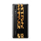 Initialled Leopard Print Stripes Huawei P20 Phone Case