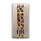Initialled Leopard Print Stripes Samsung Galaxy J5 2016 Case