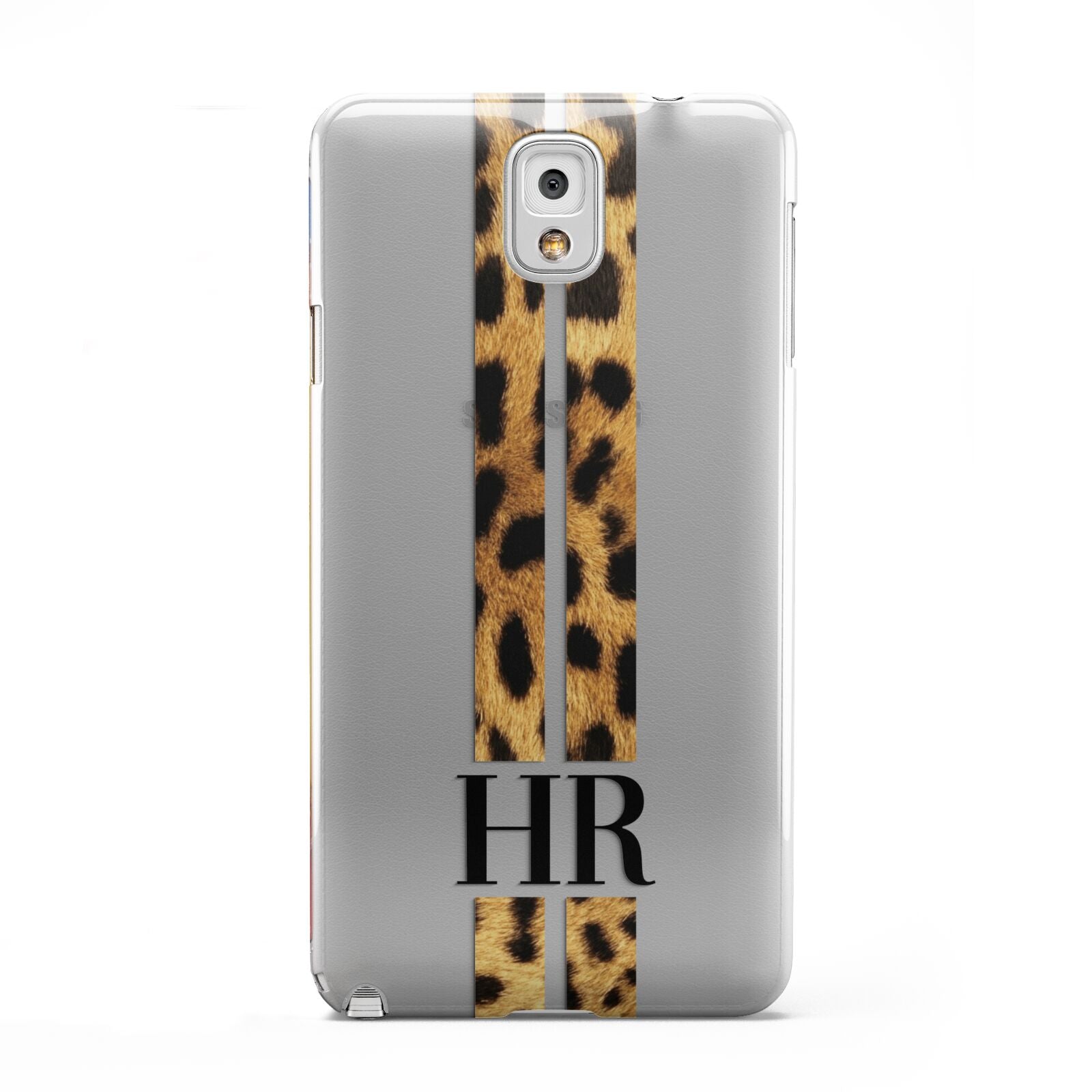 Initialled Leopard Print Stripes Samsung Galaxy Note 3 Case